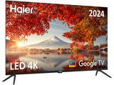 TV LED 55 - Haier K80 Series H55K800UX, Smart TV (Google TV), HDR 4K, Direct LED, Dolby Audio y Dolby Vision, Sin marcos, Negro