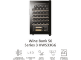 Vinoteca - Haier HWS33GG, 50 cm, 93 l, 33 botellas,  Filtro anti-UV, Display Táctil, Iluminación LED, Negro
