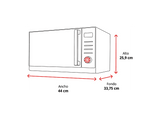 Microondas - Samsung MS20A3010AL/EC, 230 V, 5 niveles de potencia, 20 l, Negro