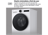 Lavadora carga frontal - LG F4X7509TWS, 9 kg, 1400 rpm, 23 programas, TurboWash 360º, Autodosificación, Blanco