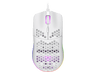 Ratón gaming - ISY IGM 4000-WT, Con cable, 7200 dpi,  LEDs RGB, Diseño de panal, Blanco