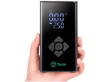 Compresor de aire eléctrico - Youin MA1022, Corriente alterna y batería de 7,4 V, Negro