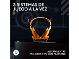 Auriculares gaming - Logitech G A50 X MCLAREN, Estación base, Multidispositivo, HDMI 4K, Lightspeed, Micrófono, PC-MAC-PS-XBOX, Bluetooth, Naranja
