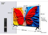TV QLED 32 - TCL 32S5K, Full-HD, IPQ 2.0 Engine, Smart TV, DVB-T2 (H.265), 60 Hz, WiFi, Negro