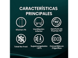 Congelador vertical - Hisense FT3K310SEWE, 312 l, 185.6 cm, Kitchen Fit, Wi Fi, Blanco