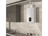 Calentador a gas - Ariston NEXT EVO X SFT11  GLP BLU EU Funciona con gas butano/ propano, Estanco, 11 l/min, Blanco 