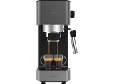 Cafetera express - Cecotec Cafelizzia 690 Grey, 20 bares, 1230-1465 W, Thermoblock, Vaporizador, 1,5 L, Gris