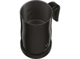 Espumador de leche - Krups XL1008, Interior acero inoxidable, Base giratoria 360º, Negro