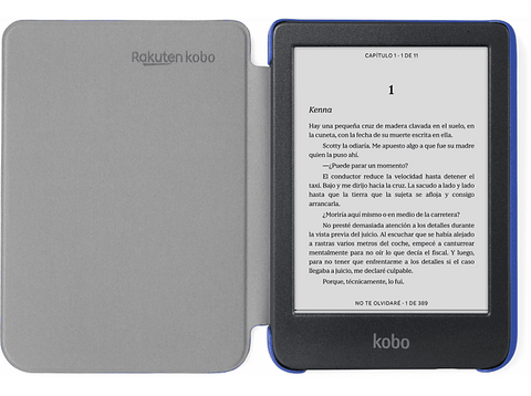 Funda eBook - Kobo Clara Basic SleepCover, Compatible con Clara BW y Clara Colour, Azul cobalto