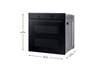 Horno a vapor - Samsung NV7B6795JAK/U1 Dual Cook Steam™, Multifunción, Pirolítico, 76 l, 59.5 cm, WiFi, Puerta Fléxible, Negro
