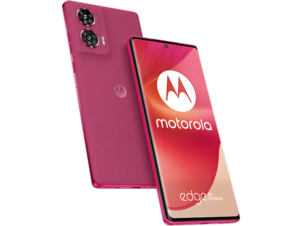 Móvil - Motorola Edge 50 Fusion, Hot Pink, 256 GB, 12 GB RAM, 6.7 " pOLED Full HD+, Qualcomm® Snapdragon™ 7, 5000 mAh, Android