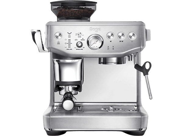 Cafetera superautomática - Sage Barista Express Impress SES876BSS4EEU1, 1850 W, Calefacción Thermocoil, Función 2 tazas, 9 bar, Plata