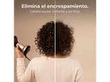 Secador - Cecotec Bamba IoniCare MagiCurls Black, 800 W, 3 temperaturas, 2 velocidades, Cable 360º, Tecnología iónica antifrizz, Difusor, Black