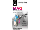 Soporte móvil - CellularLine  MAG TRAVEL HOLDER, Para iPhone, Negro