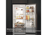 Frigorífico combi - Haier HDPW7620ANPK 2D 60 Series 7 Pro, No Frost, 205 cm, 409 l, Motor Inverter, Daylight, Inox