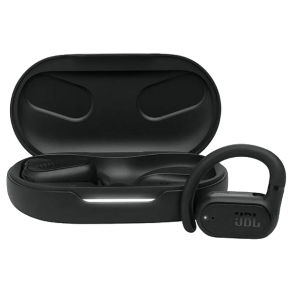 Auriculares inalámbricos - JBL Soundgear Sense, Tecnología OpenSound, Autonomía 24h, Carga rápida, Negro