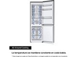 Frigorífico combi - Samsung SMART AI RB38C776DS9/EF, No Frost,  203 cm, 390l, All Around Cooling, Metal Cooling, WiFi, Inox