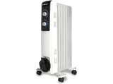 Radiador -  Orbegozo RF 1500, Termostato, Luces LED, 1500 W, De aceite, Blanco