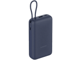 Powerbank - Xiaomi PB2030MI, 20000 mAh, 1x USB-C, 1x USB-A, 33W, Cable Integrado, Azul