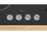 Placa de gas - Bosch PPP6A6I10, 4 zonas, 26 cm Zona grande, Gas natural, 59 cm, Negro