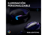 Ratón gaming - Logitech G G502 X Plus, Inalámbrico, Hero 44K, Interruptores híbridos Lightforce, Personalizable, RGB, PC-Mac, Negro y violeta