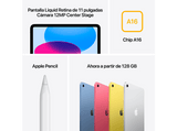 Apple iPad (11ªgen), 512GB, Azul, WiFi, 10.9, Retina, Chip A16 Bionic, iPadOS 18, Cable de carga USB‑C, Sin Adaptador de corriente