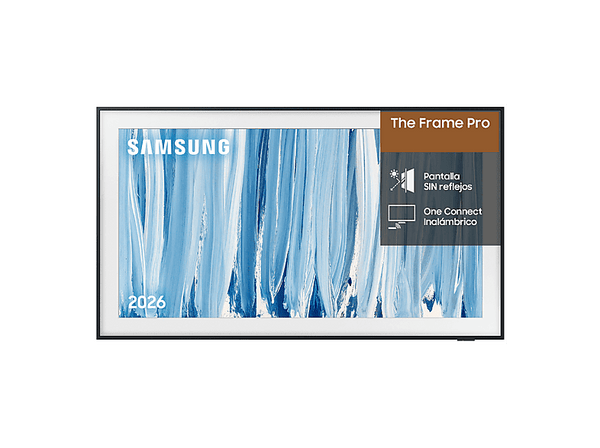 TV Neo QLED 75" - Samsung The Frame Pro TQ75LS03HWUXXC, QLED Mini Led 4K, NQ4 AI Gen3 Processor, Smart TV, Tecnología Sin Reflejos, Full AI, Negro