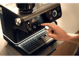 Cafetera express - WMF Espresso Pro, 15 bar, 1350 W, 2.6 l, 2 Tazas, Molinillo con 60 Ajustes Distintos, Doble Thermoblock, Negro