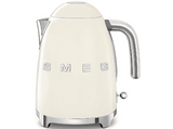 Hervidor de agua - Smeg KLF03CREU, 2400W, 1.7L, Indicador de nivel de agua, Inox, Crema