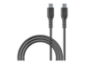 Cable USB - CellularLine, Cable de carga ultrarrápida, 100W con tecnología 5A, Tipo C a Tipo C, 200 cm, Para portátil o smartphone