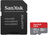 Tarjeta Micro SDHC - SanDisk Ultra, Imaging, 32GB, 120 MB/s, UHS-I, Clase 10, A1, U1, Adaptador SD, Multicolor