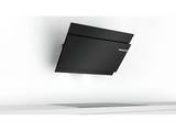 Campana decorativa - Bosch DWK97JM60, 4 velocidades, 730 m³/h, 89 cm, Sensor PerfectAir, Motor Ecosilence, Negro