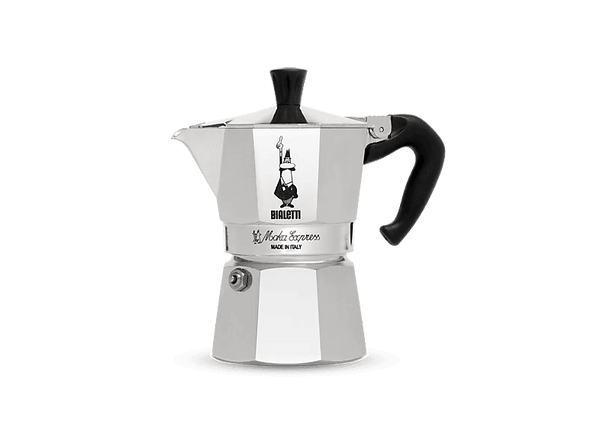Cafetera tradicional - Bialetti Moka Express+ Café Clásico 250 gr, Aluminio, Plata