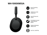 Auriculares inalámbricos - Sony WH-1000XM5SA, Bolsa Transporte, Cancelación ruido , 30h, Hi-Res, Carga Rápida, Bluetooth, Diadema, iOS/Android, Negro