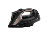Plancha de vapor - Ufesa Nova Infinity, 3450W, Con Bomba, Golpe de Vapor 300g, Depósito 350ml, Vapor Continuo 70g/min, Sistema 3 antical, Negro/Cobre