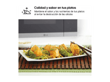Microondas con grill integrable - LG MG7Z2593D, 900 W, 8 niveles, 25 l, Cristal negro