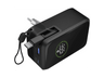 Powerbank - CellularLine Roller, 10000 mAh, Carga rápida, 45 W, 72 horas, USB-C, USAB-A, Negro