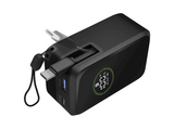 Powerbank - CellularLine Roller, 10000 mAh, Carga rápida, 45 W, 72 horas, USB-C, USAB-A, Negro