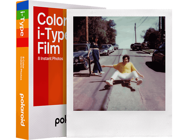 Polaroid Color Film i-Type 6000 Sensibilidad ISO 640 8 fotos 107 por 88 mm Blanco