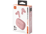 Auriculares True Wireless - JBL Wave Beam 2, 40 h Autonomía, IP54, Cancelación de ruido, Ergonómico, Rosa