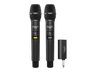 Micrófono - Vieta Party Mic Duo 2, 20 - 20000 Hz, 12h Autonomía, USB-C, Jack 6.5 mm, Negro