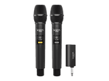 Micrófono - Vieta Party Mic Duo 2, 20 - 20000 Hz, 12h Autonomía, USB-C, Jack 6.5 mm, Negro