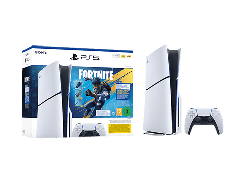 Consola - Sony PS5 Slim Standard, 1 TB SSD, 4K, 1 mando, Chasis E, Blanco + Pack Fortnite Flowering Chaos (código de descarga)