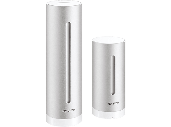 Estación meteorológica - Netatmo NSW01-EC, Mide la temperatura, Humedad, CO2 y presión, Gris