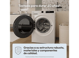 Lavadora secadora - Candy BWR 4128BL8-S, Motor Inverter SpeedDrive, 16 programas, 12 kg + 8 kg, Wi-Fi, Blanco