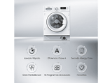 Lavadora integrable - Hisense WF3M841BWIES, 8 kg, 1400 rpm, 15 programas, Secado Allergy Care, Clase A, Blanco