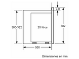Microondas integrable - Balay 3CP5002B3, 800 kW, 5 niveles, 20 l, Cristal Negro