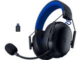 Auriculares gaming - Razer BlackShark V3 X HyperSpeed, 70 h de autonomía con conexion 2.4GHz en PC, Para PlayStation, Negro y azul
