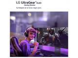 Monitor gaming - LG UltraGear™ 32GX850A-B, 32 UHD 4K, 165 Hz, 0.03 ms, OLED, 2x HDMI, 1x USB-C, Morado Grisáceo