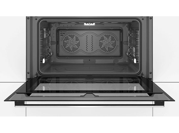 Horno - Bosch Serie 6 VBD5780S0, Multifunción, 112L, 90cm, 10 funciones, LCD, Clase A+, Pirolítico, Negro